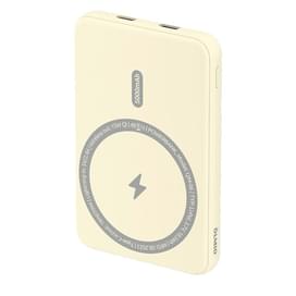 Внешний аккумулятор Olmio QM-06, 5000mAh, 20W PD, 15W wireless, yellow (46621) фото