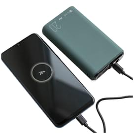 Внешний аккумулятор Olmio QS-20, 20000mAh, 20W PD,QC 3.0 midnight (39187) фото