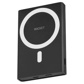 Внешний аккумулятор ROCKET HOLD, PD20W 5000mAh, MagSafe, black (RPB501BL5000-CLM) фото