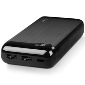 Внешний аккумулятор TTEC PowerSlim LCD 20000 mAh, with USB-C Input/Output, Black (2BB184S) фото