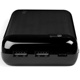 Внешний аккумулятор TTEC PowerSlim LCD 20000 mAh, with USB-C Input/Output, Black (2BB184S) фото