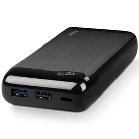 Внешний аккумулятор TTEC PowerSlim Pro LCD PD 20000 mAh, with USB-C Input/Output, Black (2BB186S) фото