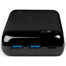 Внешний аккумулятор TTEC PowerSlim Pro LCD PD 20000 mAh, with USB-C Input/Output, Black (2BB186S) фото