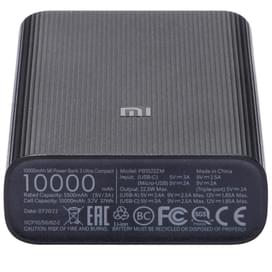 Внешний аккумулятор Xiaomi Mi, 10000Mah, Ultra Compact, Black (36183) фото