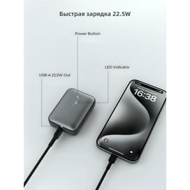 Внешний аккумулятор Aukey Spark Mini 30Вт 10000 мАч Grey (PB-Y55) фото