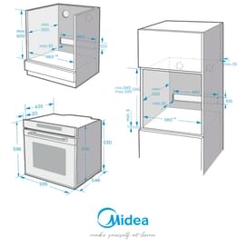 Встраиваемая духовка Midea MO73000 GB фото