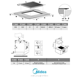 Электрическая варочная панель Midea MCH-B641C фото