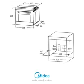 Встраиваемая духовка Midea MO-670A4X фото