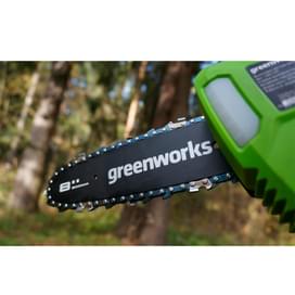 Высоторез-сучкорез аккумуляторный Greenworks 40V 20 см без АКБ и ЗУ (1401107) фото