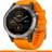 Смарт-часы Garmin Fenix 5 Plus Sapphire Titanium with Solar Flare Orange - фото #1, Technodom.kz