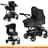 Коляска 3 в 1 Rapid 4 Plus Trio Set Hauck чёрно-серая - фото #4, Technodom.kz