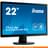 Монитор 21.5'' Iiyama ProLite X2283HS-B3 1920х1080 16:9 VA 75ГЦ (HDMI+DP+VGA) Black - фото #1, Technodom.kz