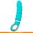 Анатомический витой вибратор Gjack 2 - FT London - 22 см Бирюзовый (FT10301) - фото #0, Technodom.kz