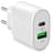 Сетевое зарядное устройство 1*USB 2.1A, 1*USB Type-C 18Вт (Power Delivery), SBS, White (TETRPD18W) - фото #1, Technodom.kz