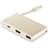 Адаптер USB Type-C to 1*USB 2.0, 1*HDMI, 1*Type-C, Moshi, Satin Gold (99MO084206) - фото #1, Technodom.kz