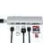 USB-хаб Satechi для Macbook Pro, HDMI, Thunderbolt 3, Type-C PD (87W), 2*USB 3.0, Серебро (ST-CMBPS) - фото #2, Technodom.kz