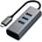 Концентратор Type-C, 3*USB 3.0, 1*Ethernet, Satechi, Серый (ST-TC2N1USB31AM) - фото #0, Technodom.kz
