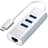 Концентратор Type-C, 3*USB 3.0, 1*Ethernet, Satechi, Серебро (ST-TC2N1USB31AS) - фото #1, Technodom.kz