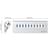 Адаптер USB Hub ORICO to 10*USB 3.0, Silver (M3H10-V1-EU-SV-BP) - фото #2, Technodom.kz