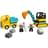 Конструктор LEGO Duplo Грузовик и гусеничный экскаватор (10931) - фото #4, Technodom.kz