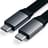 Кабель Type-C - Type-C, Satechi, 22cm, 100W, Space Grey (ST-TCCFC) - фото #2, Technodom.kz