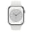 Смарт-часы Apple Watch Series 8, 45mm Silver Aluminium Case with White Sport Band (MP6N3GK/A) - фото #1, Technodom.kz