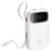 Внешний аккумулятор Baseus, QPow2 DGT 10000mAh+2 вс.каб 30W, White (BAS-P1005500821300) - фото #2, Technodom.kz