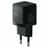 Адаптер питания Baseus, Palm USB-C+A 30W с каб, Black (BAS-P1011160A11301) - фото #1, Technodom.kz
