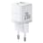 Адаптер питания Baseus, Palm USB-C+A 20W с каб, White (BAS-P1011160821301) - фото #1, Technodom.kz