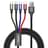 Кабель Baseus, 8pin+C*2+micro FsT 1.2m, Black (BAS-CA1T4-B01) - фото #0, Technodom.kz