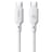 Кабель Baseus, USB-C->C SY 100W 1m, White (BAS-P1037770421300) - фото #0, Technodom.kz