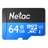 MicroSDXC 64GB Netac Standart, Class 10 жад картасы (NT02P500STN-064G-S) - фото #0, Technodom.kz