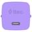 Ttec GAN 45W PD Travel Fast Charger + USB-C - USB-C 3A Cable Neon Purple (2SCG45CNMR) адаптер мен кабелі - фото #2, Technodom.kz