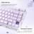 Сымсыз ойын клавиатура GravaStar Mercury K1 Lavender Purple (GS K1_PL) - фото #2, Technodom.kz