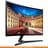 Монитор 24" Samsung LC24F396FHIX/CI 1920х1080 16:9 VA 60ГЦ (HDMI+VGA) Curved Black - фото #2, Technodom.kz