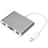 Адаптер ORICO VGA,Type-C,Type-A*3 Silver (RCV3A-SV-PRO) - фото #0, Technodom.kz
