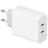 Адаптер питания Neo 2*USB Type-C, 40W (PD), White (NEO CC2PD20W) - фото #0, Technodom.kz
