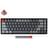 Игровая клавиатура беспроводная Keychron K6 68 Aluminum, RGB, Hot-Swap - Gateron Red, Black/White - фото #1, Technodom.kz