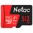 Карта памяти MicroSD 512GB Netac P500 Extreme Pro 100MB/s Class 10, + SD Adapter - фото #1, Technodom.kz