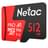 Карта памяти MicroSD 512GB Netac P500 Extreme Pro 100MB/s Class 10, + SD Adapter - фото #2, Technodom.kz