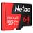 Карта памяти MicroSD 64GB Netac P500 Extreme Pro 100MB/s Class 10, + SD Adapter - фото #1, Technodom.kz