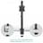 Кронштейн для монитора 10"-34",Onkron (D101E Black) - фото #4, Technodom.kz