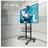 Мобильная стойка для ТВ 50"-86", ONKRON, Black (TS1881-B) - фото #1, Technodom.kz
