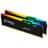 Оперативная память DDR5 DIMM 16GB(8GBx2)/5600MHz Kingston Fury Beast RGB (KF556C40BBAK2-16) - фото #2, Technodom.kz