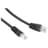 Патч-корд UTP Cablexpert кат.6, 0,5м, черный (PP6U-0,5M/BK) - фото #0, Technodom.kz