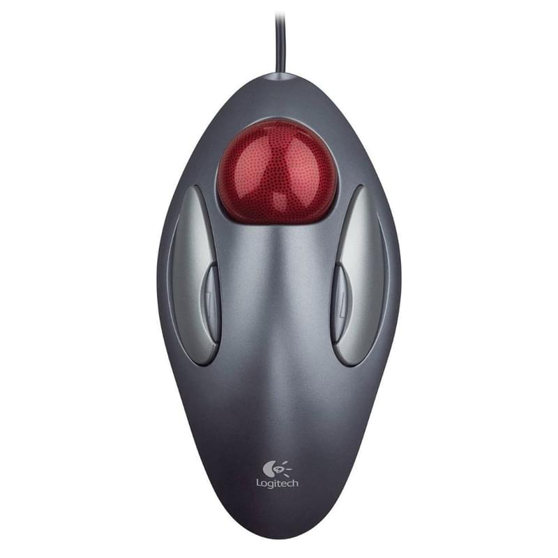 Мышка проводная USB Logitech TRACKMAN MARBLE, Gray, 910-000808 - фото #2, Technodom.kz