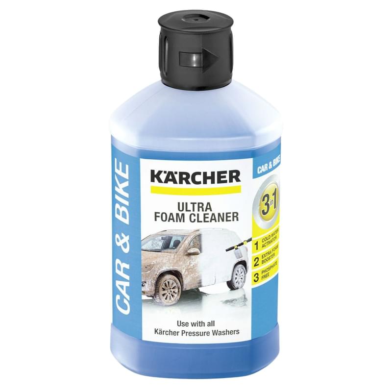 RM 615 Ultra Foam Clean ср-во для пенной (бесконтактной) чистки "3 в 1", 1л Karcher 6.295-743.0 - фото #0, Technodom.kz