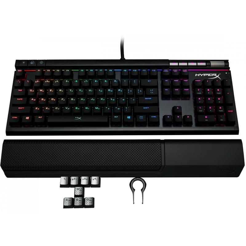 Клавиатура игровая проводная HyperX Alloy Elite RGB, MX Red, HX-KB2RD2-RU/R1 - фото #5, Technodom.kz