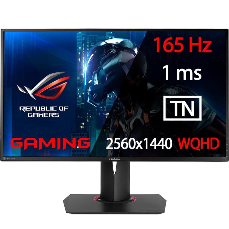Монитор Игровой 27" Asus ROG Swift PG278QR 2560x1440 16:9 TN 165ГЦ Black - фото #0, Technodom.kz