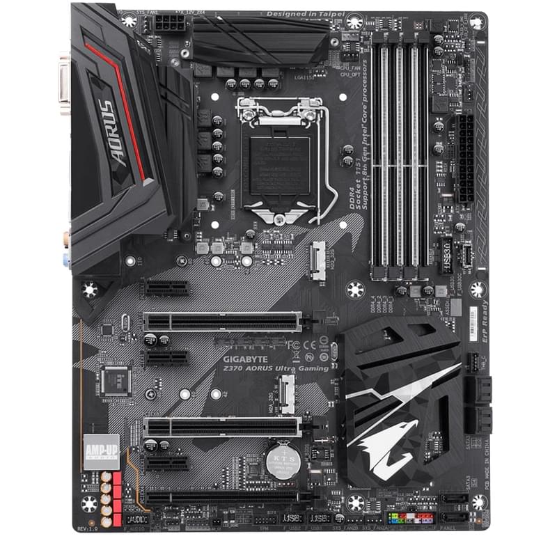 Материнская плата Gigabyte Z370 AORUS Ultra Gaming 2.0-OP LGA1151 4DDR4 PCI-E 3x16 3x1 (HDMI) ATX - фото #0, Technodom.kz